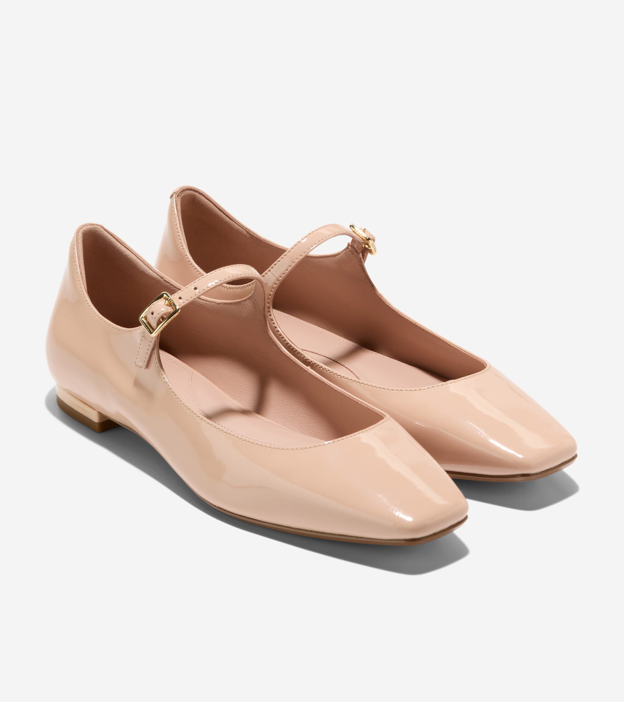 Women s Bridge Mary Jane Ballet Flats in Light Beige Cole Haan